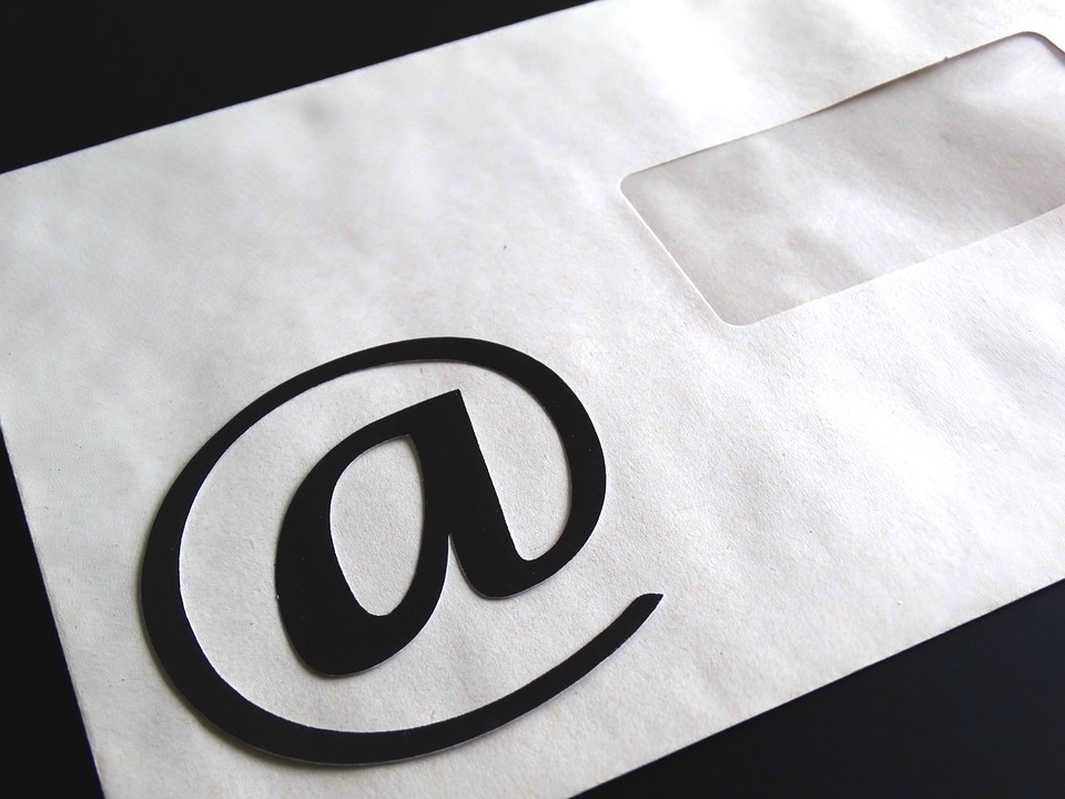 Envelope with at symbol